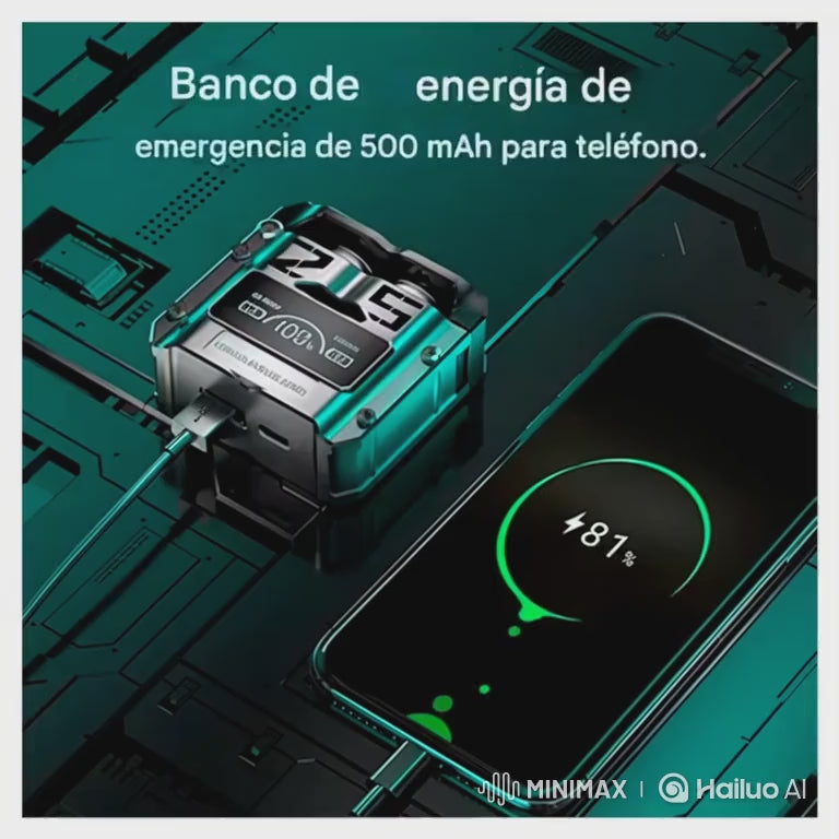 🎧W-Auriculares Tácticos Tws T25